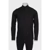 Men's black shirt with brand logo