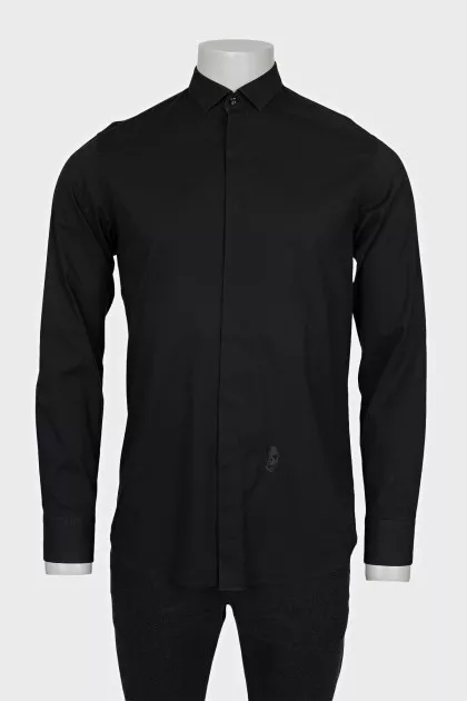 Men's black shirt with brand logo
