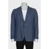 Men's straight wool jacket