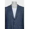 Men's straight wool jacket