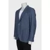 Men's straight wool jacket