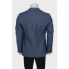 Men's straight wool jacket