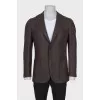 Men's wool and cashmere jacket with pockets