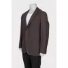 Men's wool and cashmere jacket with pockets