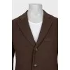 Men's brown wool coat
