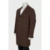 Men's brown wool coat