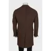 Men's brown wool coat