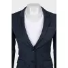 Blue striped wool jacket