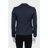 Blue striped wool jacket