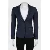 Blue striped wool jacket