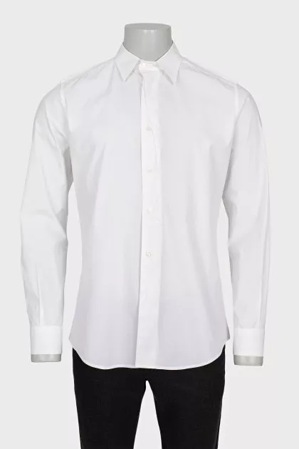 Men's straight-cut button-down shirt