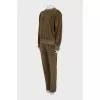 Plush sweatshirt and pants suit