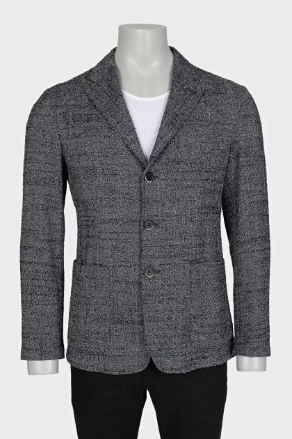 Men's blue wool jacket