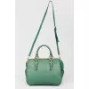 Green bag with golden fittings