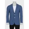 Men's jacket with wool, silk and linen