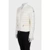 White quilted jacket without a hood