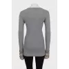 Long sleeve decorated with crystals and beads