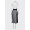 Woolen sundress with open shoulders