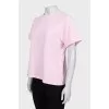 Straight pink T-shirt