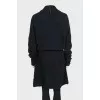 Вовняний кардиган oversize з поясом