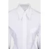 Open back button down shirt