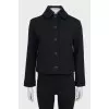 Straight cardigan with patch pockets