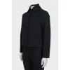 Straight cardigan with patch pockets