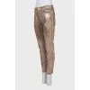 Shiny slim fit jeans