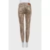 Shiny slim fit jeans