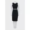 Black dress with a mesh belt