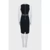 Black dress with a mesh belt