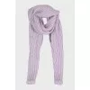 Chunky knit scarf with sleeves