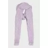 Chunky knit scarf with sleeves