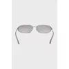 Silver thin frame sunglasses