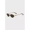 Logo-printed sunglasses with a curved shape