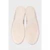 Pink embossed sneakers