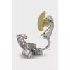 Single earring with crystals