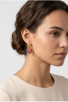 Серьги в виде сердца Interlocking G Heart