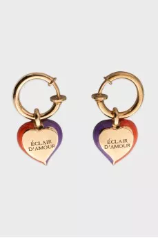 Interlocking G Heart Earrings