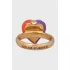 Interlocking G Heart Gold Ring