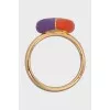 Interlocking G Heart Gold Ring