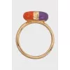 Interlocking G Heart Gold Ring