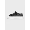 Mesh sneakers with white toes