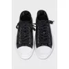 Mesh sneakers with white toes