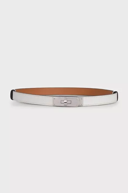 White Kelly 18 Belt