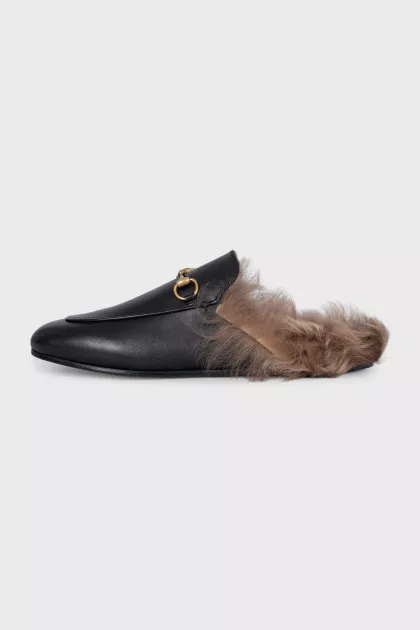 Princetown leather mules with tag