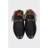 Princetown leather mules with tag