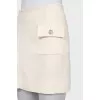 Mini skirt with frill and patch pocket