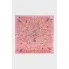 Pink silk scarf