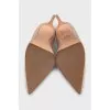 Pointed-toe high heels
